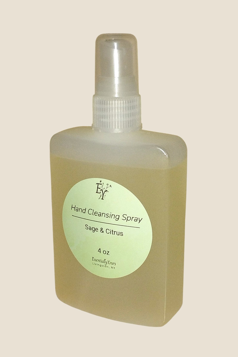 Essentially Yours Natural Alcohol Hand Cleansing Spray with Organic Aloe - Vegan