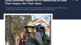 Lucia Simonelli Wants PA-01 Democrats to Vote Their Hopes, Not Their Fears