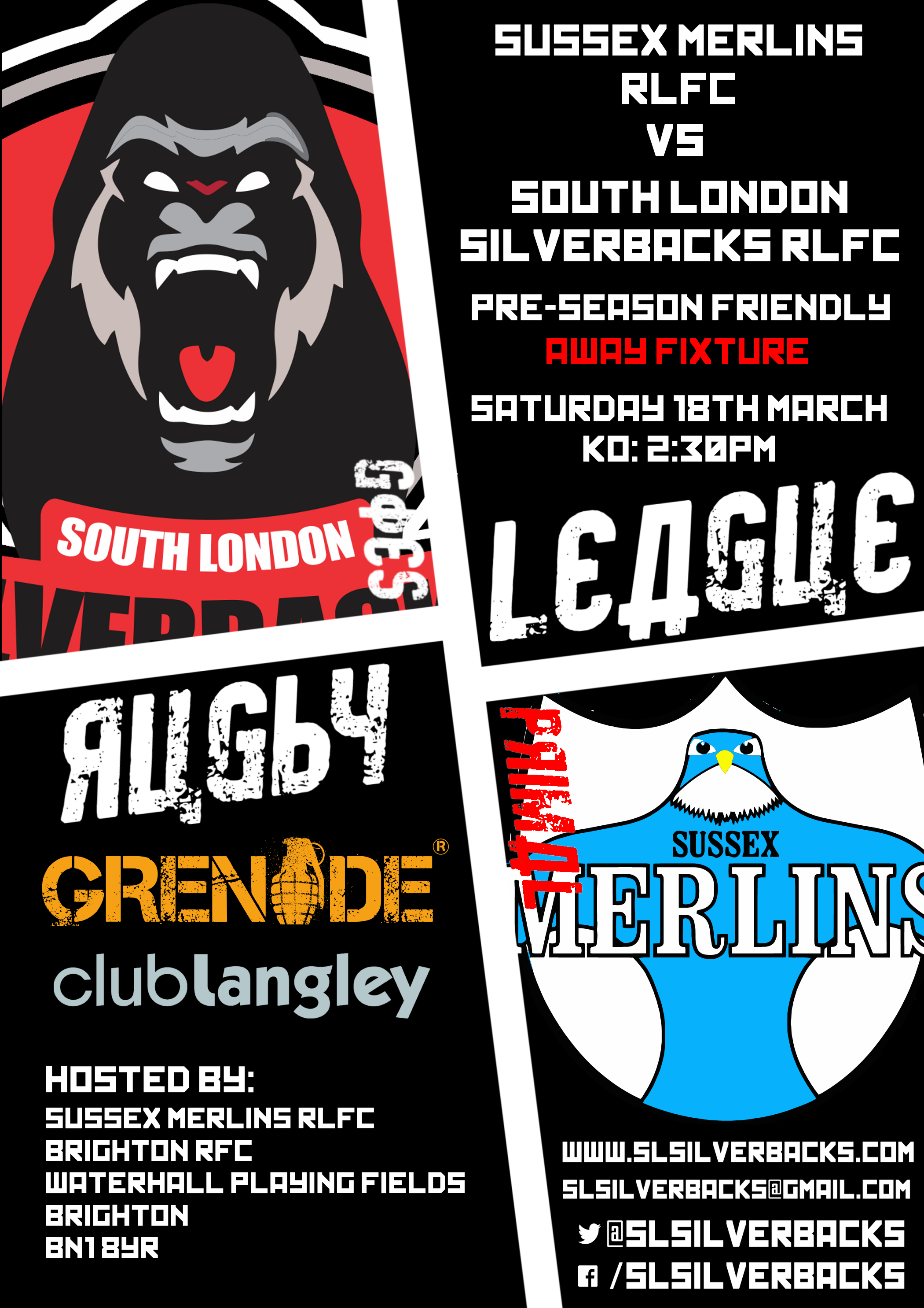Sussex Merlins pre-season (Away)