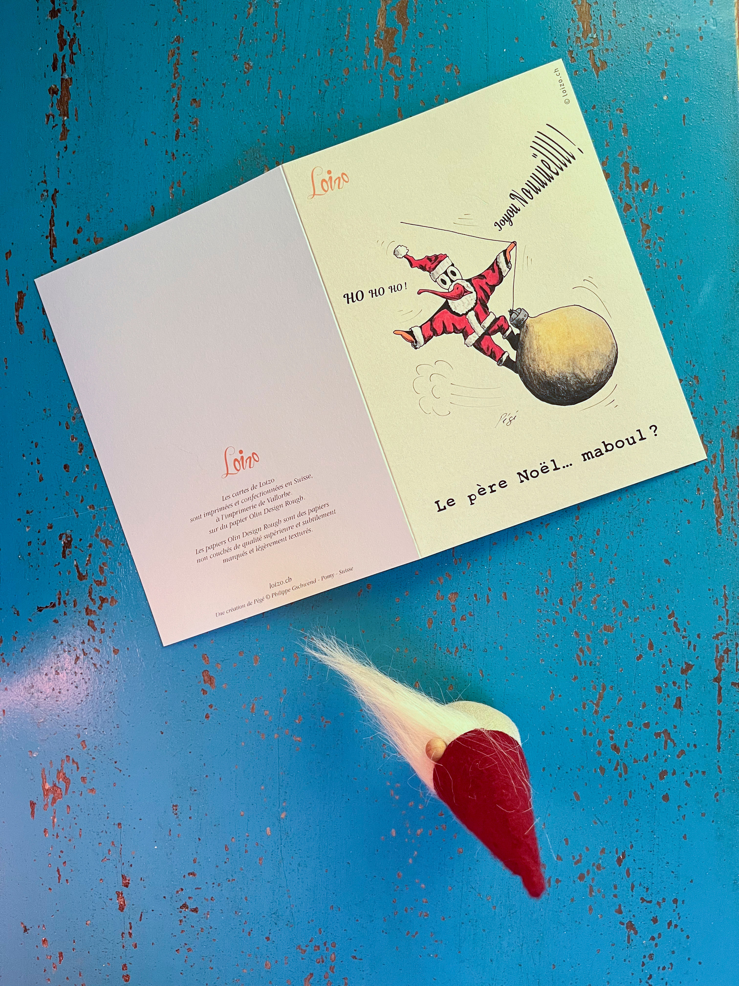 Carte double n°24 - Le père Noël… maboul?