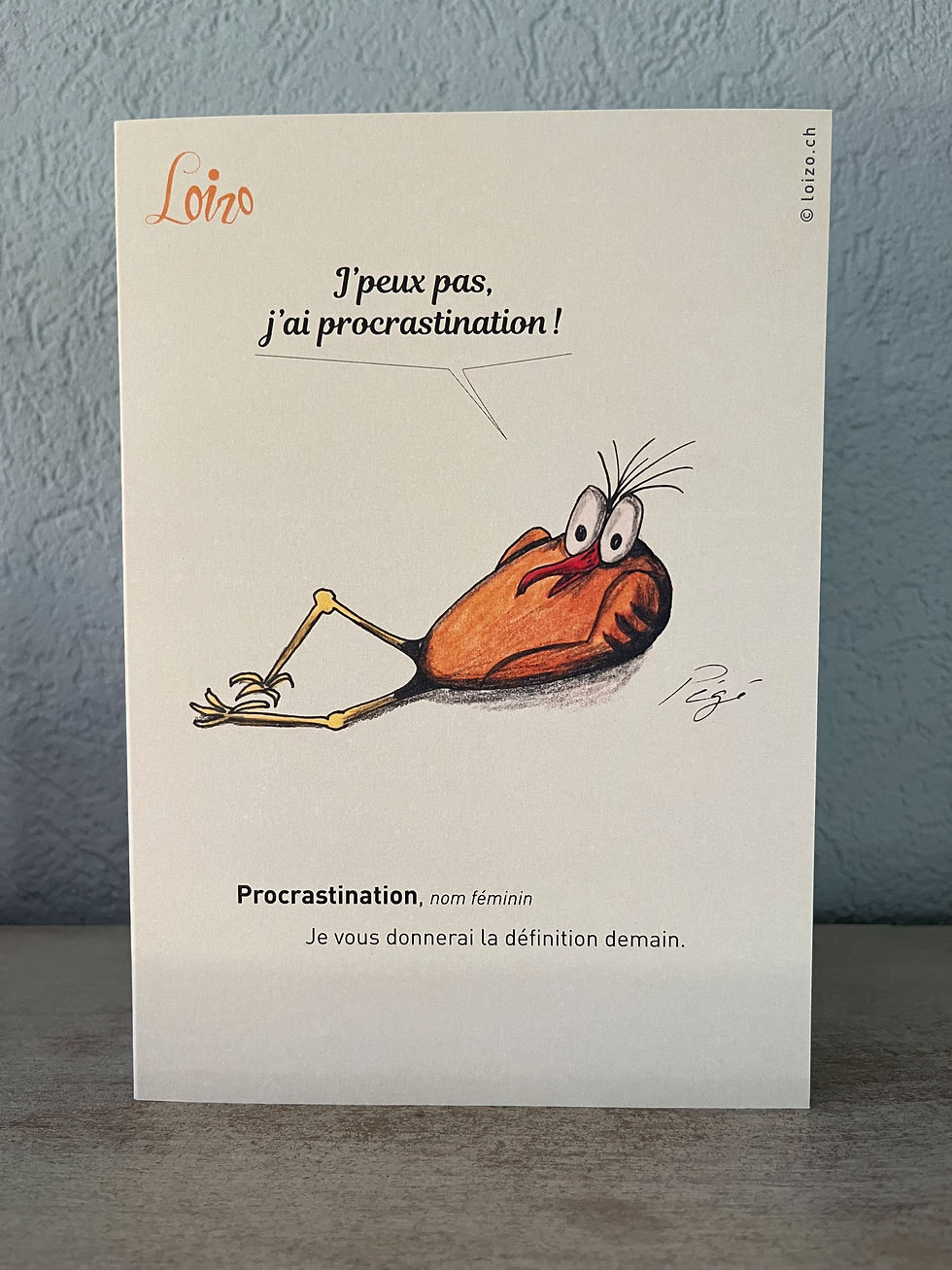Miniature : Carte double n°29 - J’peux pas, j’ai procrastination!