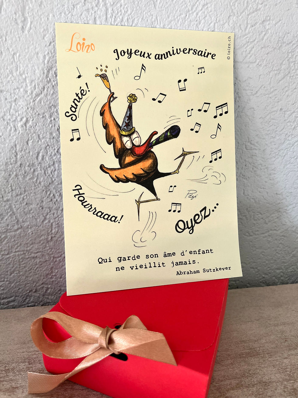 Carte postale n°40 - Joyeux anniversaire - Qui garde son âme d’enfant