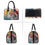 Thumbnail: Fearless Red Tailed Tribal Cat Artistic Inspired Boston PU Leather Handbag.