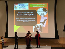 Congrats Dr Sing Swee Leong for graduating as the best MAE PhD thesis winner 2017!