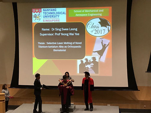 Congrats Dr Sing Swee Leong for graduating as the best MAE PhD thesis winner 2017!
