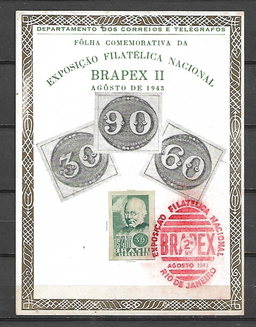 374- Folhinha de 1943 - F-A-4 Usada - Brapex II