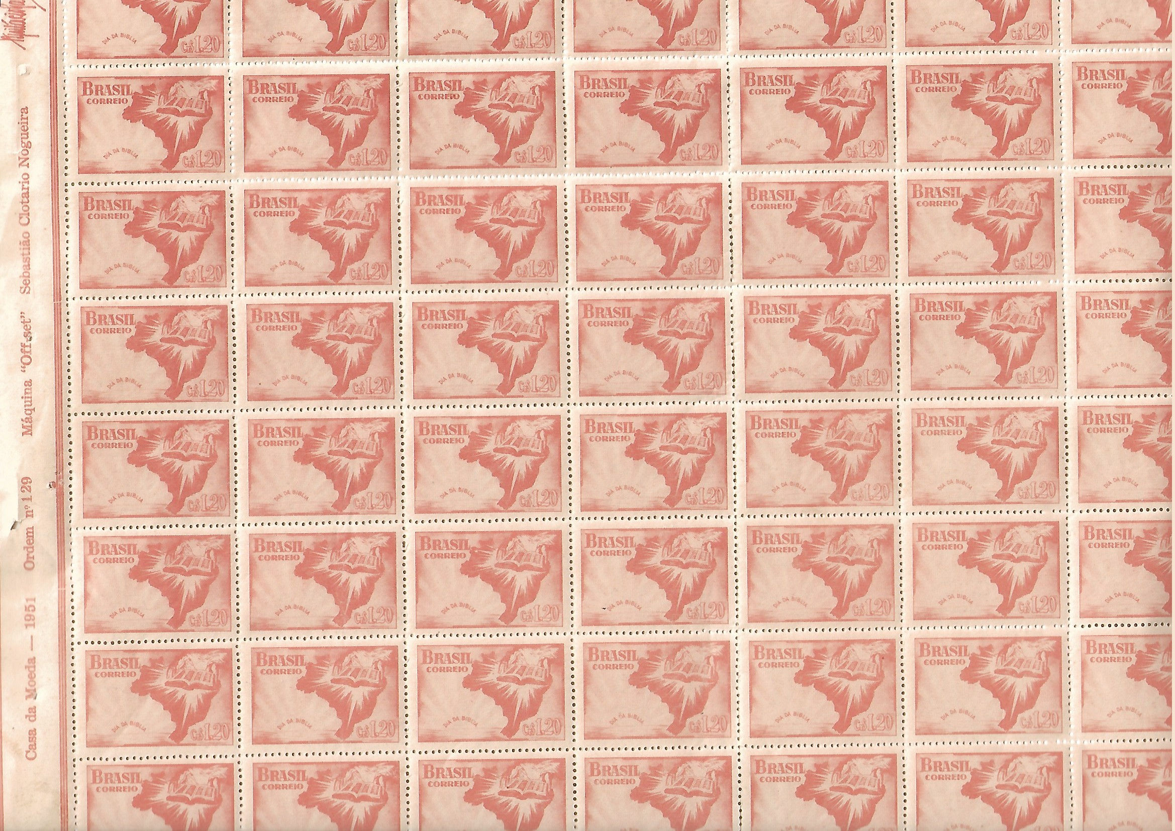 558- Folha Nova,  Completa e com goma de 1951- C-273