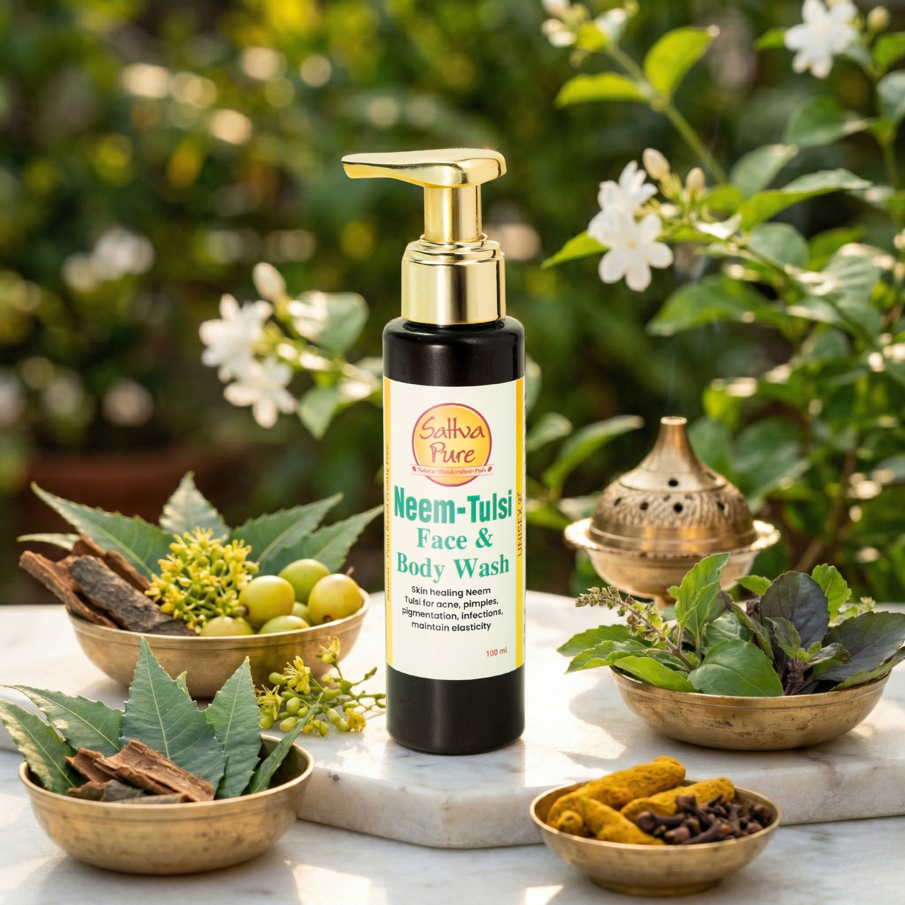 Neem - Tulsi Face & Body Wash