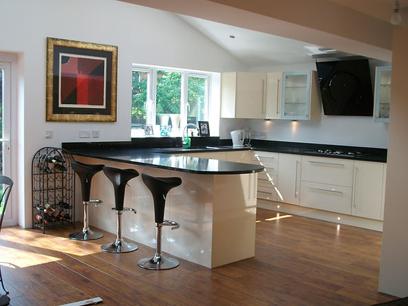 Newly completed extension with new kitchen.JPG