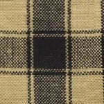 Black/Cream Checkered Homespun Fabric - Lightweight