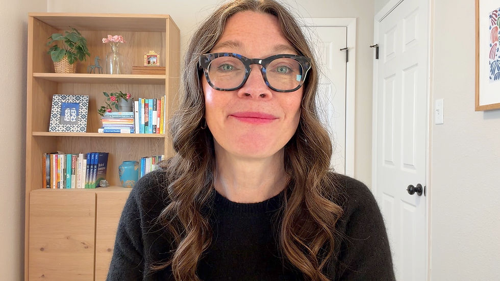 Amy Shaw, PA-C, speaking directly to camera about how patterns in the dementia journey help caregivers understand behavior and anticipate change.