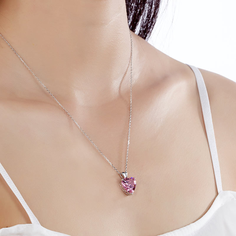 Thumbnail: Heart Jewelry Set | Necklace + Stud Earrings | 925 Sterling Silver