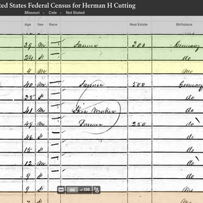 Herman Heinrich Koetting, 1850 United States Federal Census