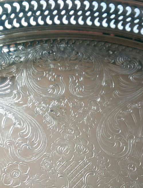 Thumbnail: Silverplate Large Tray ~15"~Wm. Rogers