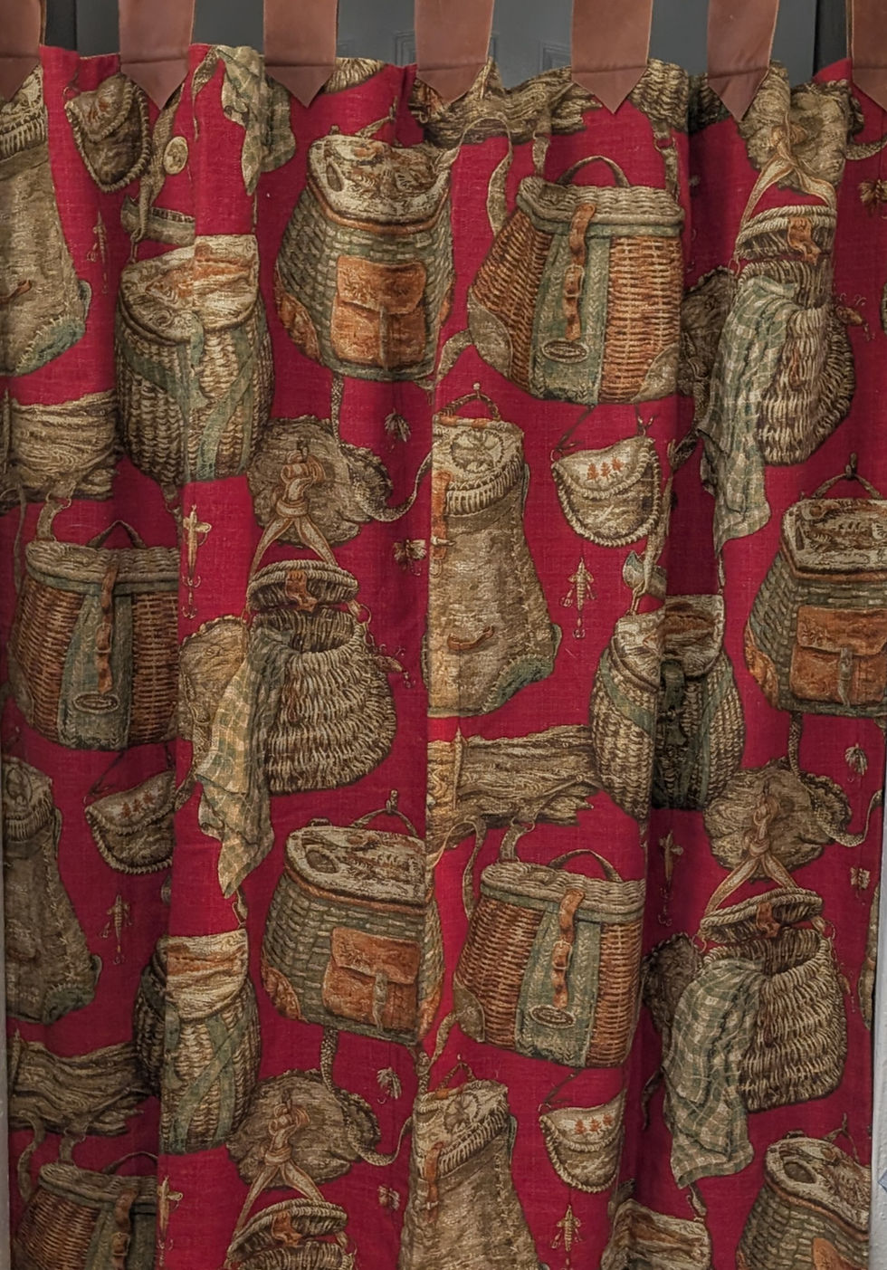 Stroheim and Romann Vintage Fabric Baskets Print 54 x 52in