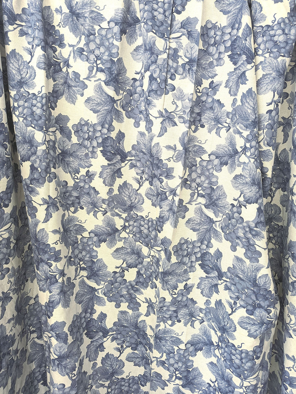 Thumbnail: Williams Sonoma Blue Toscana Grapes Tablecloth Italy New 70x108 Cotton Linen