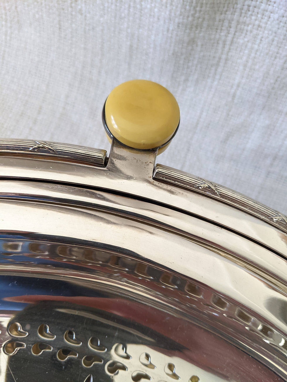 Thumbnail: Antique 1890 Mappin & Webb English Prince's Plate Silver Chafing Dish