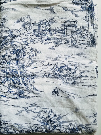 Ikea Emmie Land Full Duvet Blue Toile 