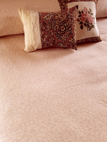 Thumbnail: Morgan Jones Jacquard Cotton Full Spread Vintage Apricot Cotton