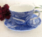 Spode Sunflower Teacup and Saucer Set Blue Room Collection