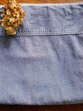 Ralph Lauren Chambray Queen Flat Sheet