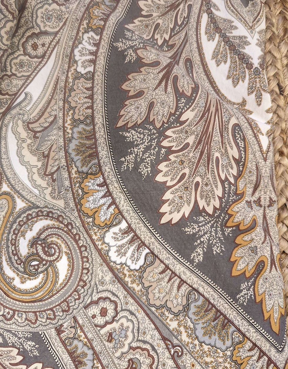 Pottery Barn Anton Paisley Gray Multicolor Euro Sham Set of 3