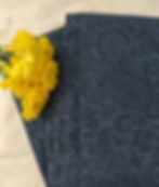 Ralph Lauren Paisley Lace King Flat Sheet New Floral Swirl Dark Blue