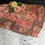 Thumbnail: April Cornell Table Cloth Cocoa Coral Floral New 59in x  59in