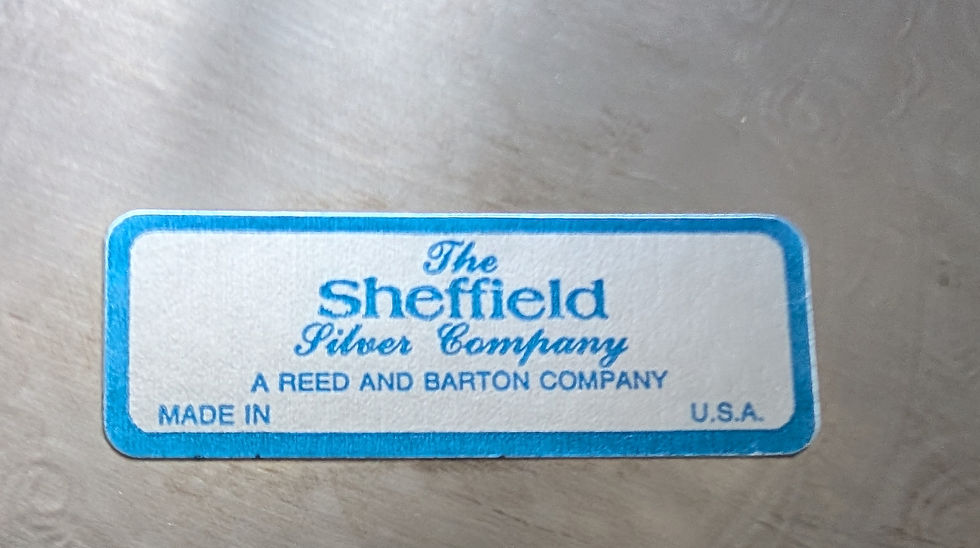 Thumbnail: Sheffield Silver Co Victorian Style Silver Plated Round Platter Tray