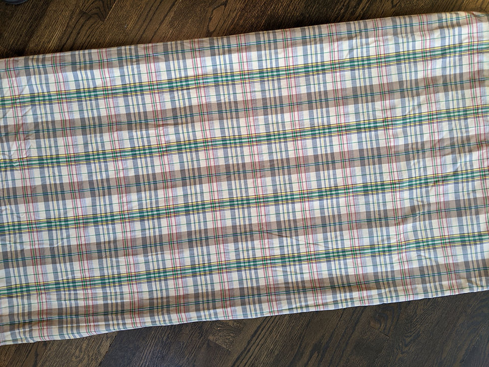 Thumbnail: Ralph Lauren Boathouse Madras Plaid Full/Queen Duvet Cover
