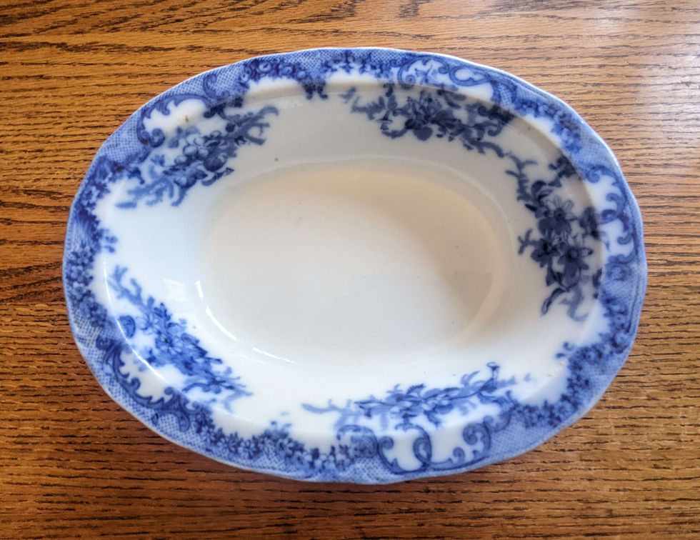 Antique Furnivals Versailles Pattern 1890 Transferware Flow Blue 9.5in