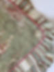 Waverly Toile King Shams Green Striped chickadee vintage