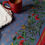 Thumbnail: Williams Sonoma 70" Round Tablecloth Provence Blue/Red/Gold