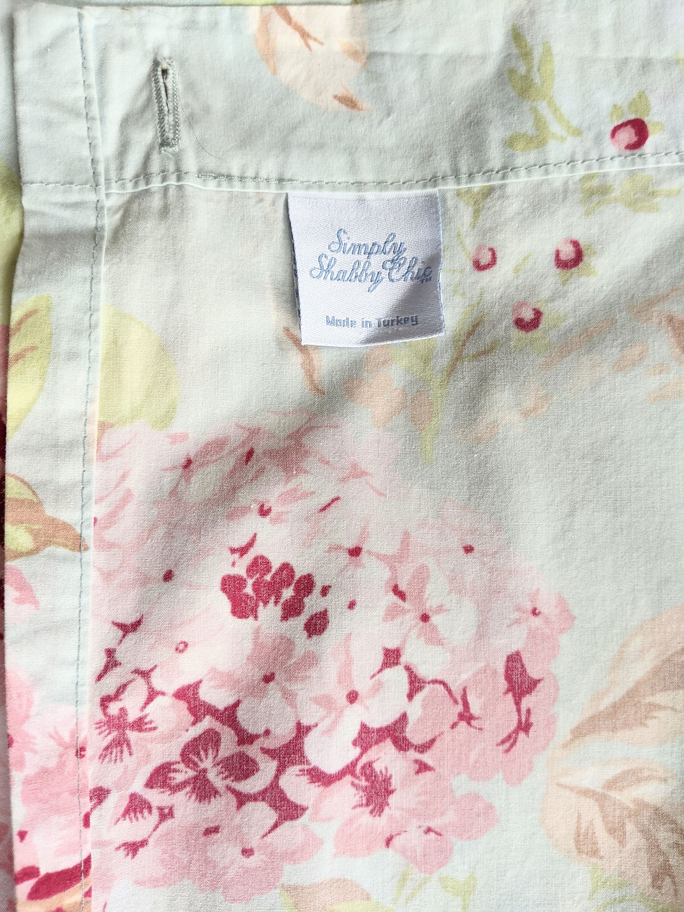 Thumbnail: Simply Shabby Chic Hydrangea Blue Floral Ruffled Shower Curtain