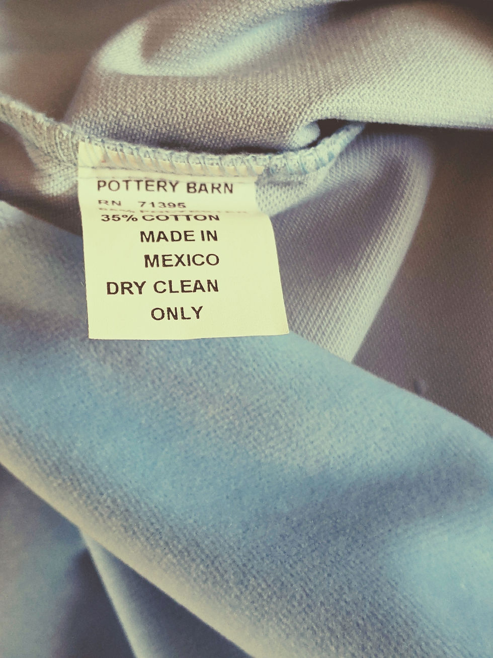 Thumbnail: Pottery Barn Velvet Pillow Medium/Aqua Blue 20" Cotton Blend