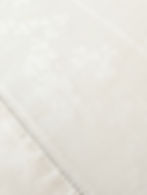 "G" Damask Towel Monogram White Shamrock Design 22in x 36in