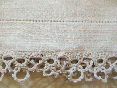 Thumbnail: Vintage Linen Towel "M" Monogram  Sweet!