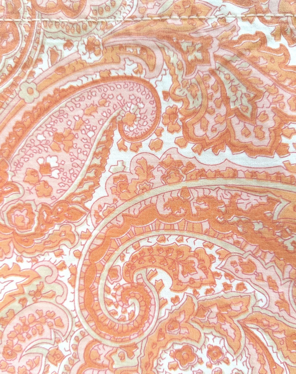 Thumbnail: Ralph Lauren Harbor View Paisley Tomato Twin Flat  Sheet Standard Case