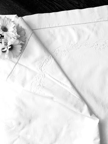 White Cotton Embroidered Queen Sheet 19in Turndown