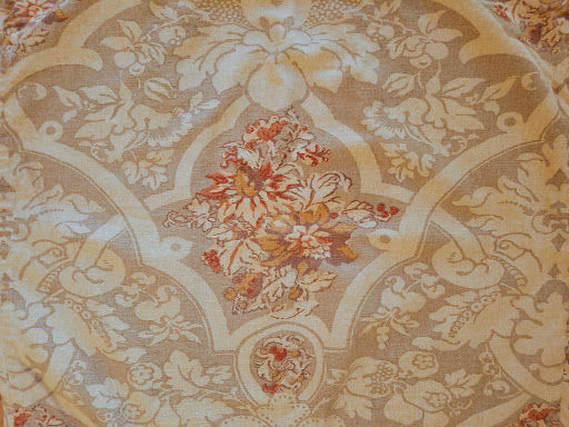 Pottery Barn Camilla Damask Medallion Euro Sham Pair Linen Blend