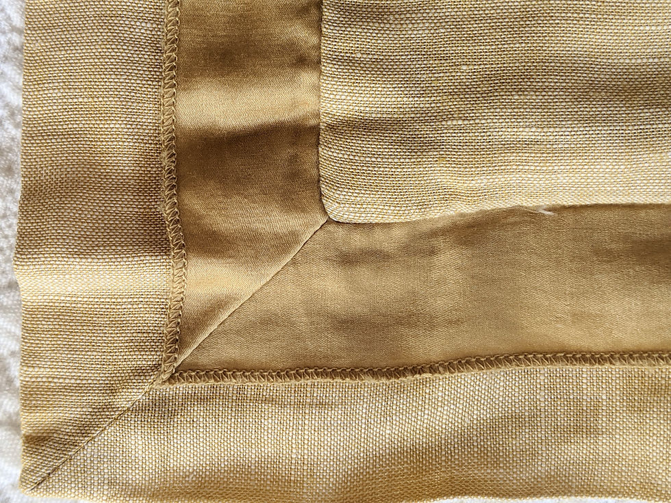 Pottery Barn Linen Standard Pillow Sham Pair Wheat Silk Trim