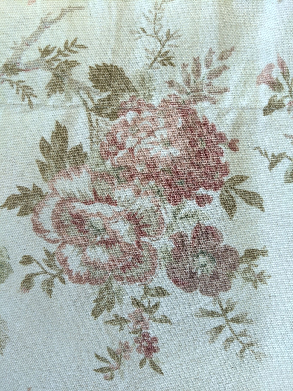 Thumbnail: Waverly Valance Norfolk Rose Floral Mulberry Cabbage Rose 59 x 15.5
