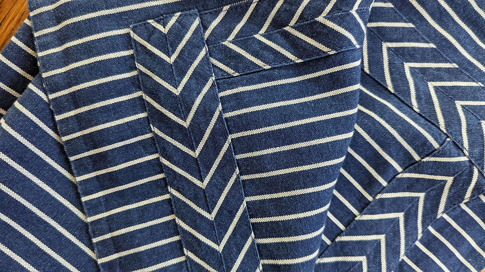 Thumbnail: RLL Ralph Lauren Cote D’Azur King Sham Indigo Blue Striped