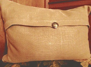 Restoration Hardware Decor Pillow Belgian Linen Button Down