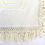 Thumbnail: Vintage Yellow White Twin Bedspread Floral Fringe Cotton
