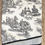 Thumbnail: Waverly Valance Wellington French Toile Cream Black Striped New