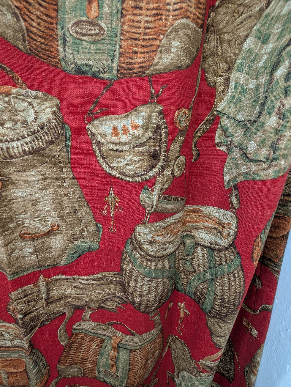 Thumbnail: Stroheim and Romann Vintage Fabric Baskets Print 54 x 52in