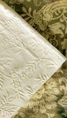 Pottery Barn Matelasse Cream Euro Shams~Pair