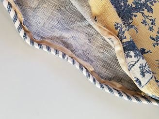 Thumbnail: Waverly Toile Sweet Pastimes Standard Sham Pair Blue Yellow