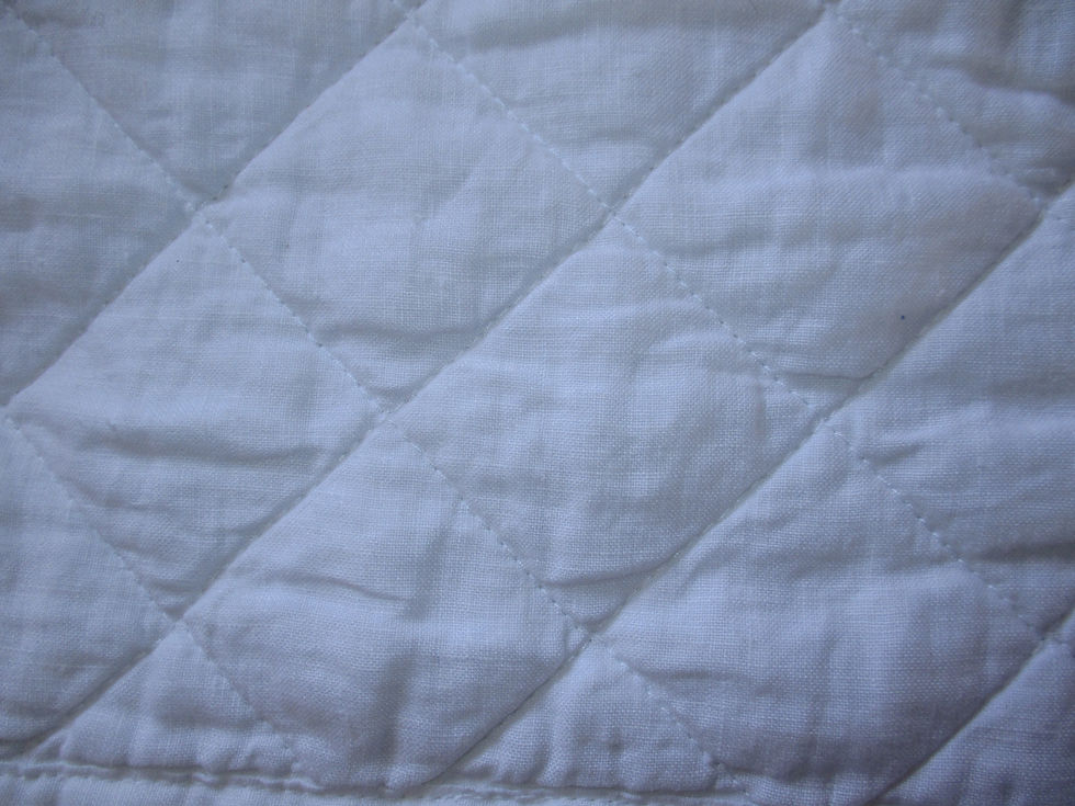 Thumbnail: Pottery Barn Belgian Flax Quilt~King~White